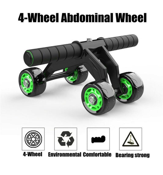 4 WHEEL ABDOMINAL BEARING SILENT ROLLER MUSCLE TRAINER Mo.FB049
