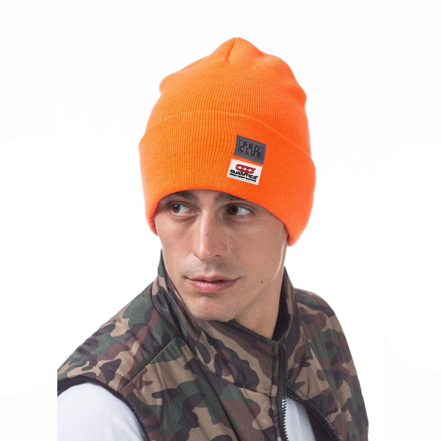 Men's Cuffed Beanie ( Pro Club-Quamtica Collab)
