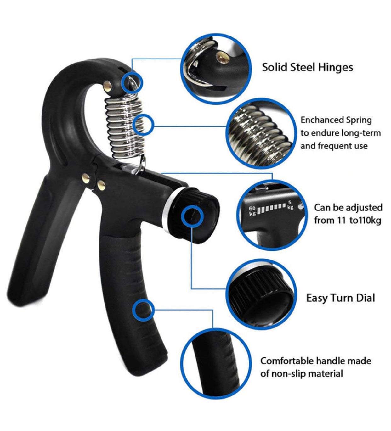 HAND GRIP, ADJUSTABLE GRIPPER TRAINER Mo.SHP042