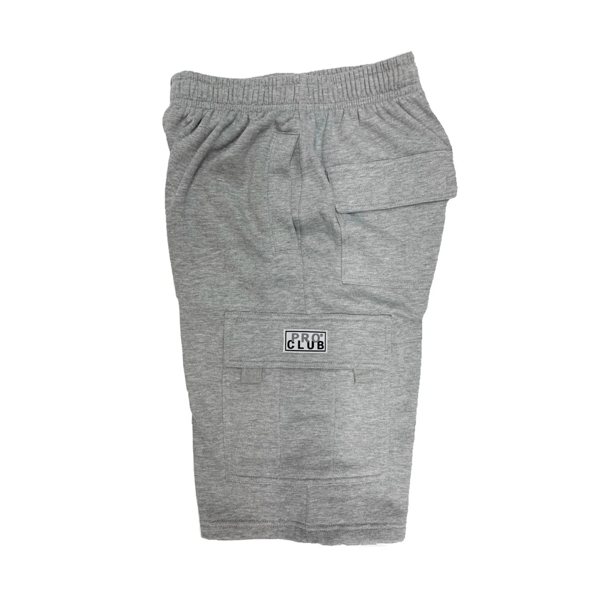 PRO CLUB MEN'S FLEECE CARGO SHORTS