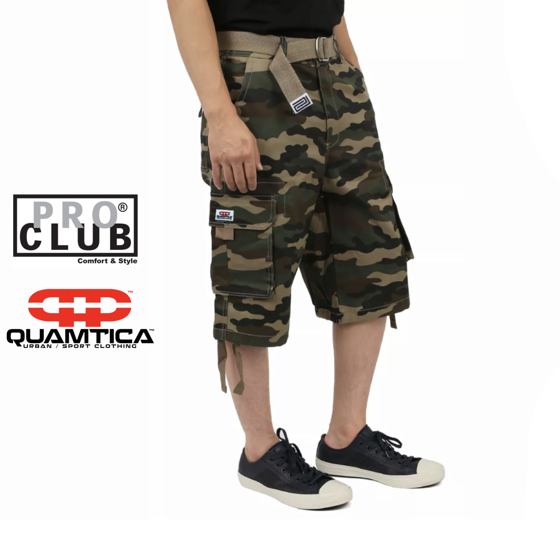 CARGO SHORTS PRO CLUB QUAMTICA COLLECTION QUAMTICA URBAN SPORTWEAR