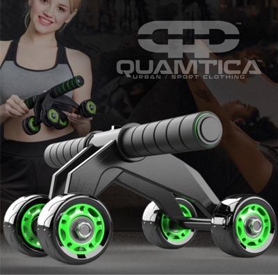 4 WHEEL ABDOMINAL BEARING SILENT ROLLER MUSCLE TRAINER Mo.FB049