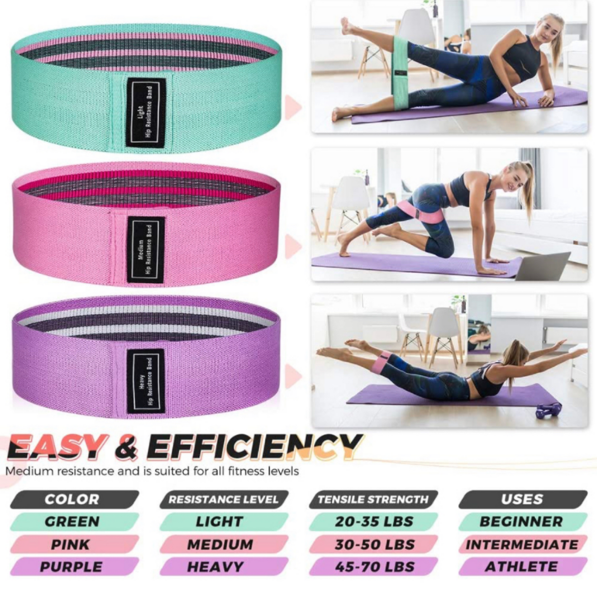  MummyStrength Resistance Bands for Men and Women. The