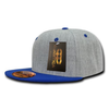 HEATHER GRAY 2-TONE FLAT BILL SNAPBACK Mo.QH06