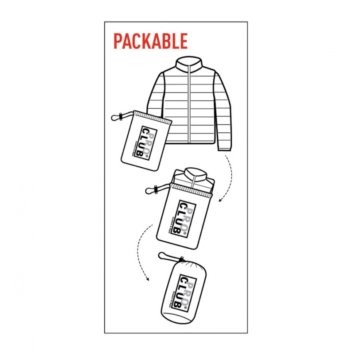 LIGHTWEIGHT DOWN JACKET ( Pro Club-Quamtica Collab)